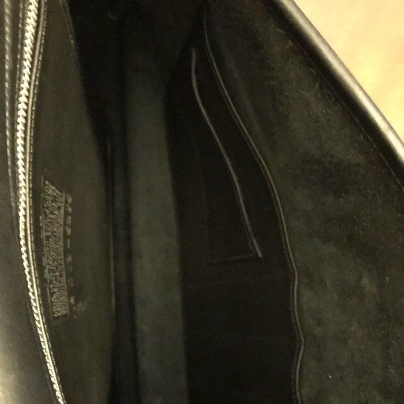 Coach Black Leather Briefcase with Silver Hardware - Picture 7 of 8